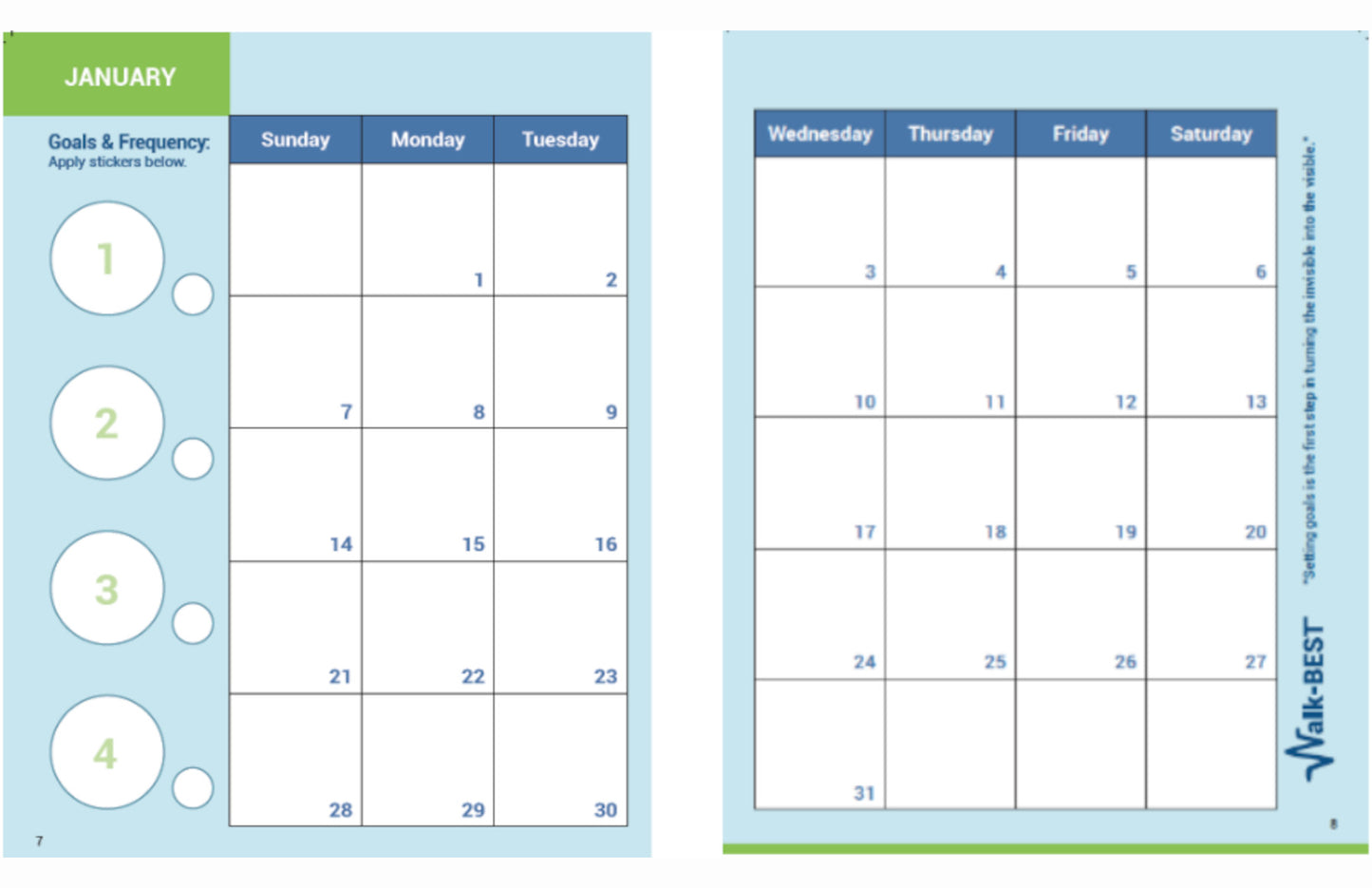 My Walk-BEST Agenda (EN) - ORDER NOW